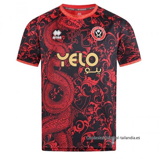Camiseta Pre Partido del Sheffield United Chinese New Year 2024-2025 - Haga un click en la imagen para cerrar