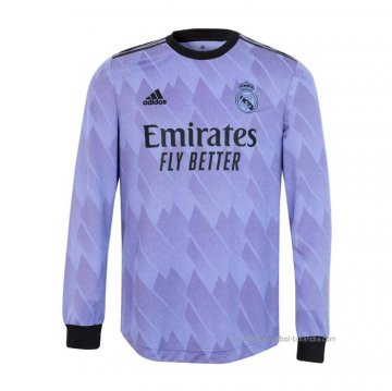 2ª Camiseta Real Madrid Authentic Manga Larga 2022-2023 2ª Camiseta Real Madrid Authentic Manga Larga 2022-2023