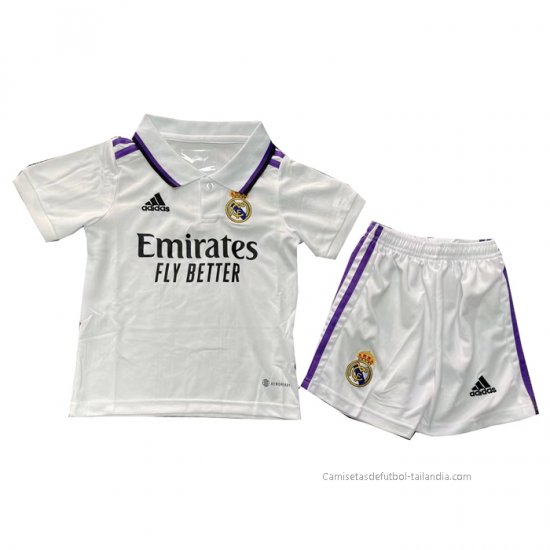 1ª Camiseta Real Madrid Nino 2022-2023 - Haga un click en la imagen para cerrar