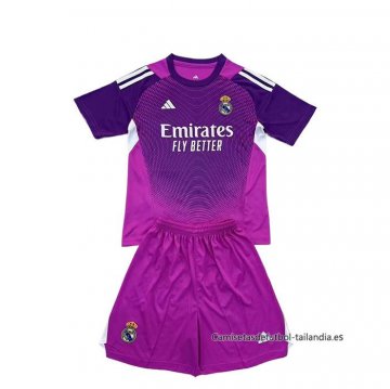 Camiseta Real Madrid Portero Nino 2025-2026 Purpura