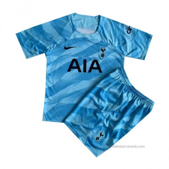 Camiseta Tottenham Hotspur Portero Nino 2023-2024 Azul - Haga un click en la imagen para cerrar