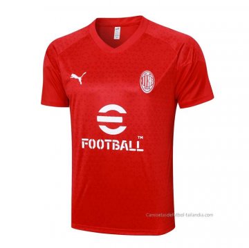 Camiseta de Entrenamiento AC Milan 2023-2024 Rojo Camiseta de Entrenamiento AC Milan 2023-2024 Rojo