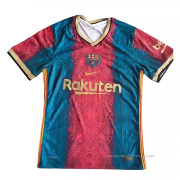 Camiseta de Entrenamiento Barcelona 2021 Rojo y Azul Camiseta de Entrenamiento Barcelona 2021 Rojo y Azul