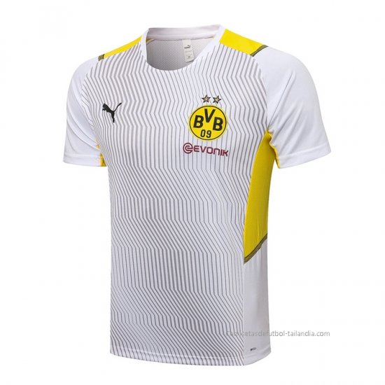 Camiseta de Entrenamiento Borussia Dortmund 2021-2022 Blanco - Haga un click en la imagen para cerrar
