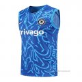 Camiseta de Entrenamiento Chelsea Sin Mangas 2022-2023 Azul