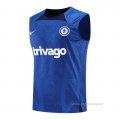 Camiseta de Entrenamiento Chelsea Sin Mangas 2022 Azul