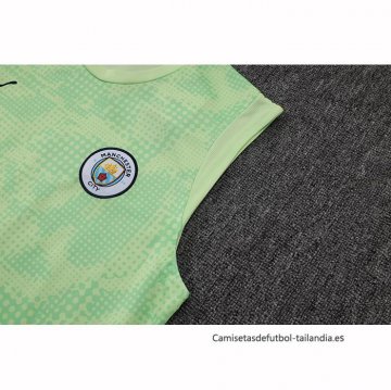Camiseta de Entrenamiento Manchester City Sin Mangas 2025-2026 Verde