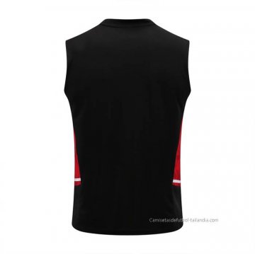 Camiseta de Entrenamiento Manchester United Sin Mangas 2022-2023 Negro