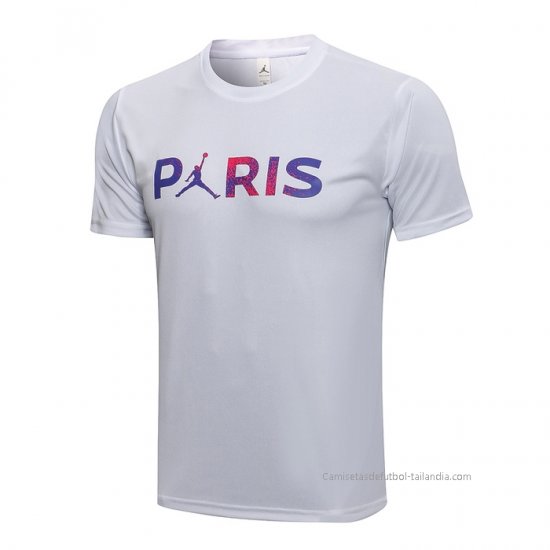 Camiseta de Entrenamiento Paris Saint-Germain Jordan 2021-2022 Blanco - Haga un click en la imagen para cerrar