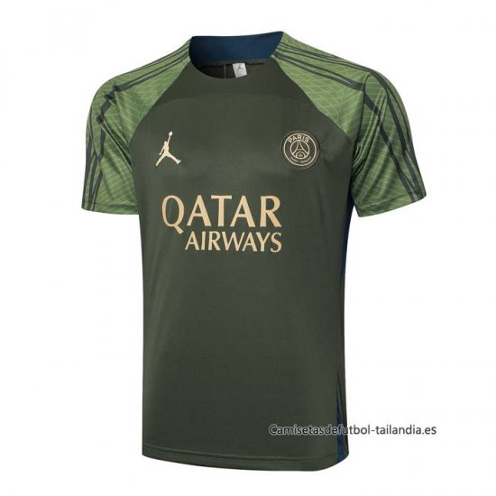 Camiseta de Entrenamiento Paris Saint-Germain Jordan 2024-2025 Verde - Haga un click en la imagen para cerrar