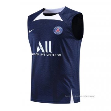 Camiseta de Entrenamiento Paris Saint-Germain Sin Mangas 2022-2023 Azul Camiseta de Entrenamiento Paris Saint-Germain Sin Mangas 2022-2023 Azul