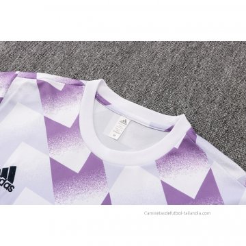 Camiseta de Entrenamiento Real Madrid 2022-2023 Blanco y Purpura