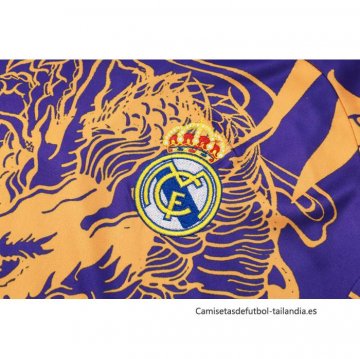Camiseta de Entrenamiento Real Madrid Dragon 2024-2025 Purpura