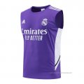 Camiseta de Entrenamiento Real Madrid Sin Mangas 2022-2023 Purpura