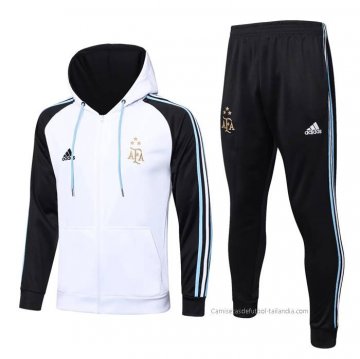 Chandal con Capucha del Argentina 2022-2023 Blanco Chandal con Capucha del Argentina 2022-2023 Blanco