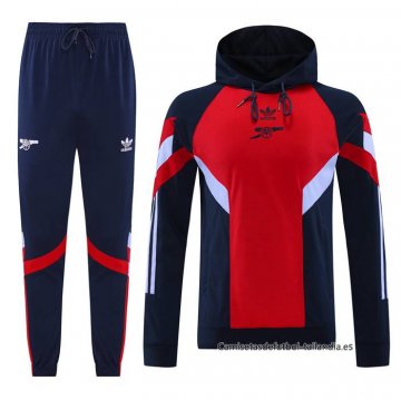 Chandal con Capucha del Arsenal 2024 Rojo Chandal con Capucha del Arsenal 2024 Rojo