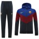 Chandal con Capucha del Barcelona 2021-2022 Azul