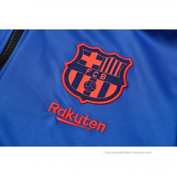 Chandal con Capucha del Barcelona 2021-2022 Azul