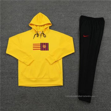 Chandal con Capucha del Barcelona Nino 2023 Amarillo
