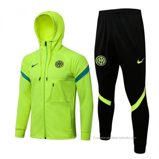 Chandal con Capucha del Inter Milan 2021-2022 Verde - Haga un click en la imagen para cerrar