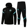 Chandal con Capucha del Inter Milan 2021-2022 Negro Chandal con Capucha del Inter Milan 2021-2022 Negro