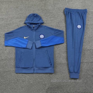 Chandal con Capucha del Inter Milan 2024-2025 Azul