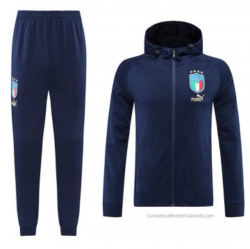 Chandal con Capucha del Italia 2022-2023 Azul Chandal con Capucha del Italia 2022-2023 Azul