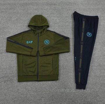 Chandal con Capucha del Napoli 2024-2025 Verde