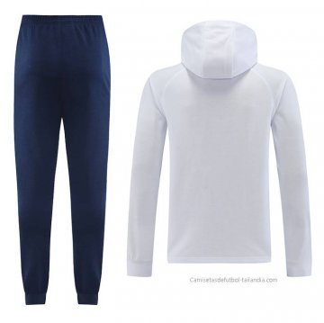 Chandal con Capucha del Paris Saint-Germain 2022-2023 Blanco