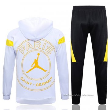 Chandal con Capucha del Paris Saint-Germain Jordan 2023-2024 Blanco