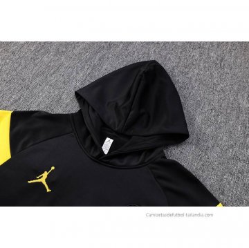 Chandal con Capucha del Paris Saint-Germain Jordan 2023-2024 Negro