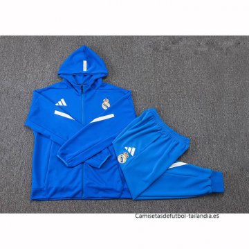 Chandal con Capucha del Real Madrid 2025-2026 Azul