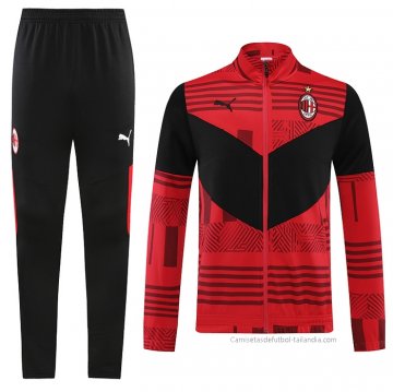 Chandal de Chaqueta del AC Milan 2022-2023 Rojo Chandal de Chaqueta del AC Milan 2022-2023 Rojo