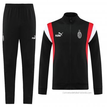 Chandal de Chaqueta del AC Milan 2023-2024 Negro Chandal de Chaqueta del AC Milan 2023-2024 Negro