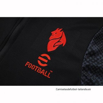 Chandal de Chaqueta del AC Milan Nino 2025-2026 Negro