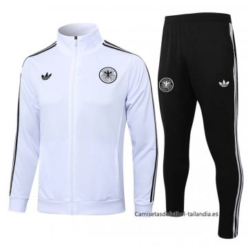 Chandal de Chaqueta del Alemania 2024-2025 Blanco Negro Chandal de Chaqueta del Alemania 2024-2025 Blanco Negro