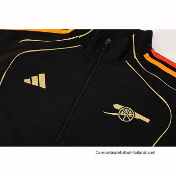 Chandal de Chaqueta del Arsenal 2025-2026 Nino Negro