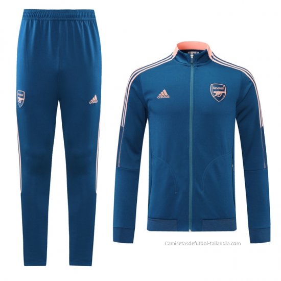 Chandal de Chaqueta del Arsenal 2021-2022 Azul - Haga un click en la imagen para cerrar