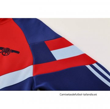 Chandal de Chaqueta del Arsenal 2024-2025 Rojo Azul