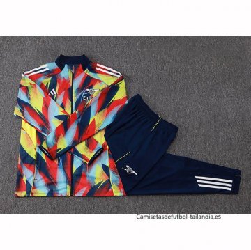 Chandal de Chaqueta del Arsenal Nino 2025-2026 Azul Amarillo Rojo
