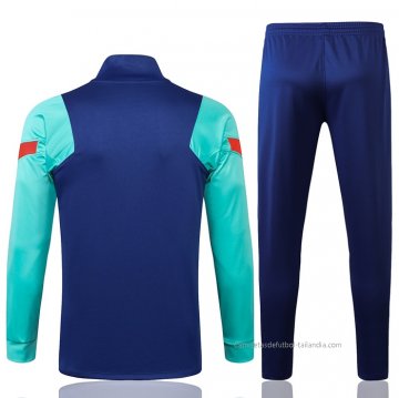 Chandal de Chaqueta del Barcelona 2021-2022 Azul