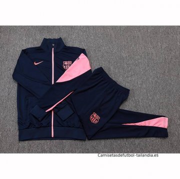 Chandal de Chaqueta del Barcelona 2025-2026 Azul Rosa