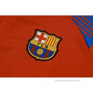 Chandal de Chaqueta del Barcelona Nino 2023-2024 Rojo