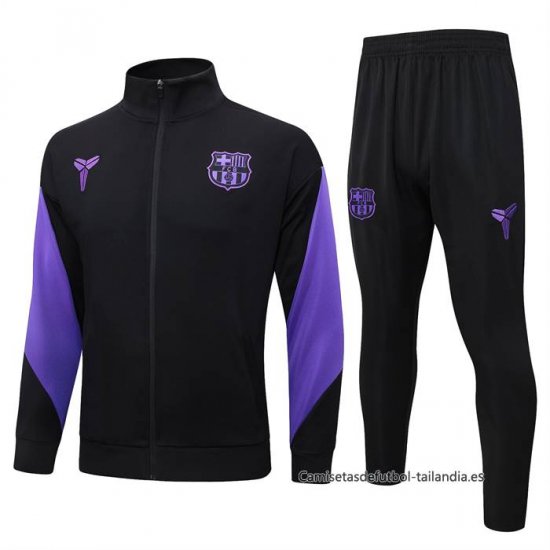 Chandal de Chaqueta del Barcelona Nino 2025-2026 Negro Purpura - Haga un click en la imagen para cerrar