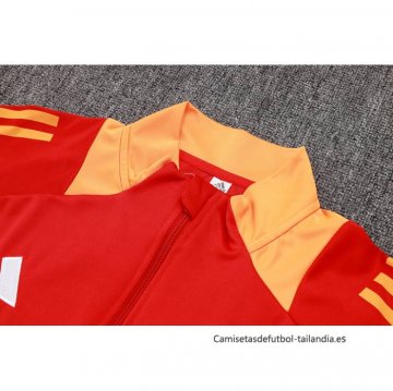 Chandal de Chaqueta del Bayern Munich Nino 2024-2025 Rojo Amarillo