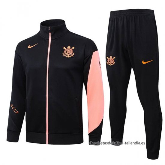 Chandal de Chaqueta del Corinthians 2025-2026 Negro Naranja - Haga un click en la imagen para cerrar
