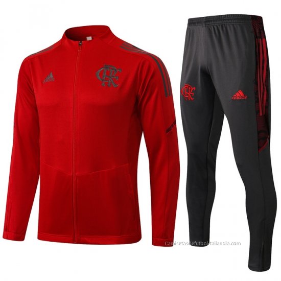 Chandal de Chaqueta del Flamengo 2021-2022 Rojo - Haga un click en la imagen para cerrar