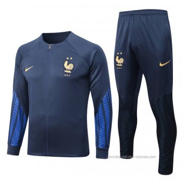 Chandal de Chaqueta del Francia 2022-2023 Azul Oscuro Chandal de Chaqueta del Francia 2022-2023 Azul Oscuro