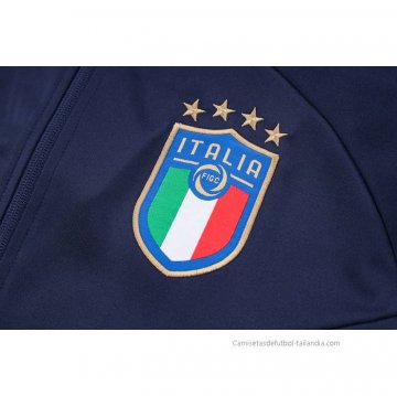 Chandal de Chaqueta del Italia 2022-2023 Azul Oscuro
