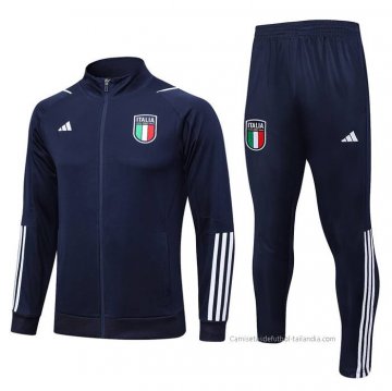 Chandal de Chaqueta del Italia Nino 2023-2024 Azul Chandal de Chaqueta del Italia Nino 2023-2024 Azul